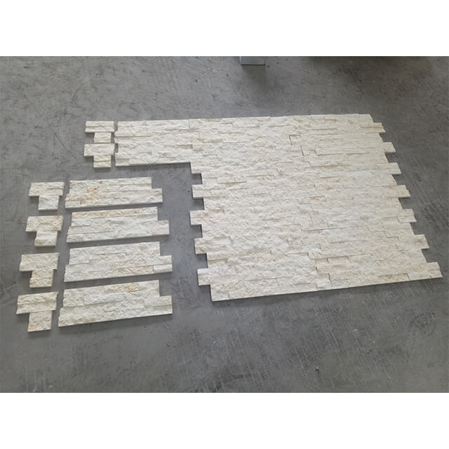 Ashen Grey Ledger Stone Beige Stacked stone