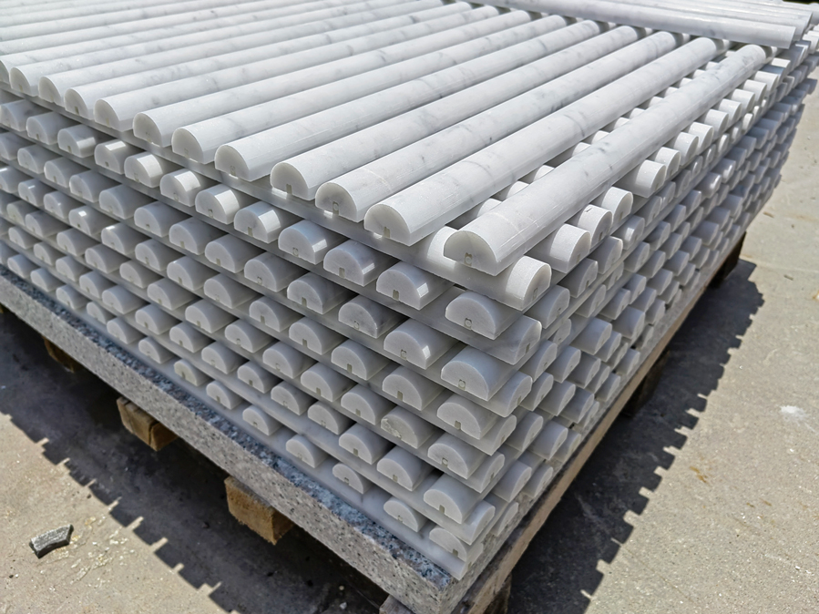 carrara flute wall tiles