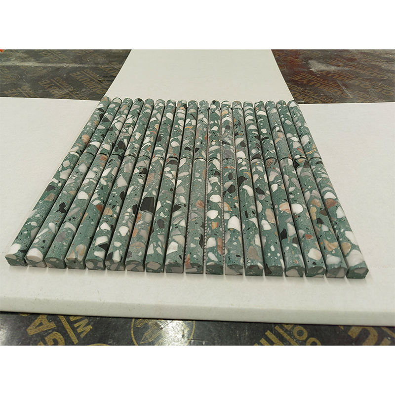 terrazzo 3D flute mosaic