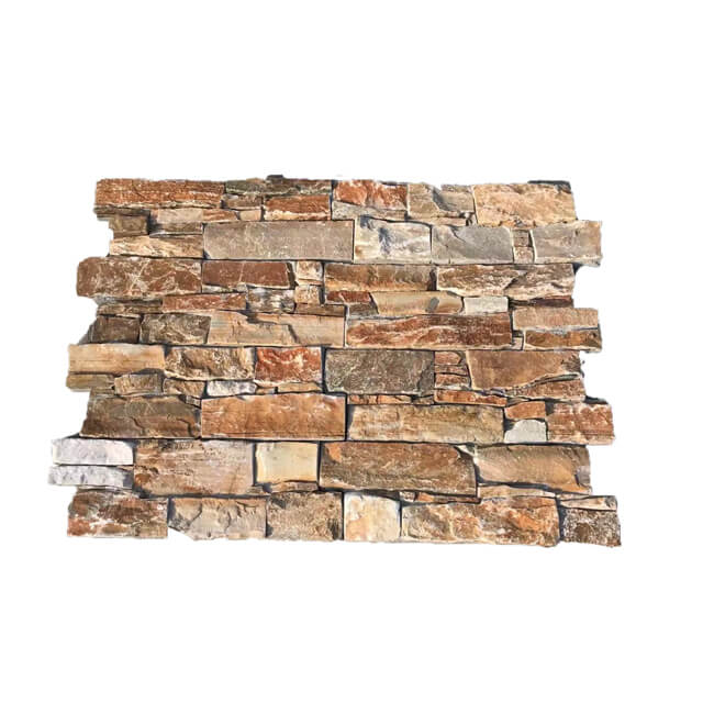 Red stacked Stone  14 cement stone panel
