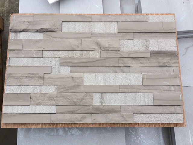 Ashen Grey Ledger Stone Asthen Grey stacked stone panels