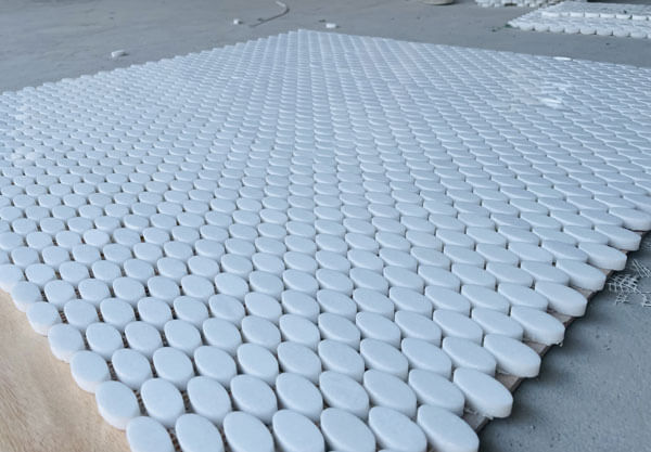 Thassos White Mosaic Tiles 092-2