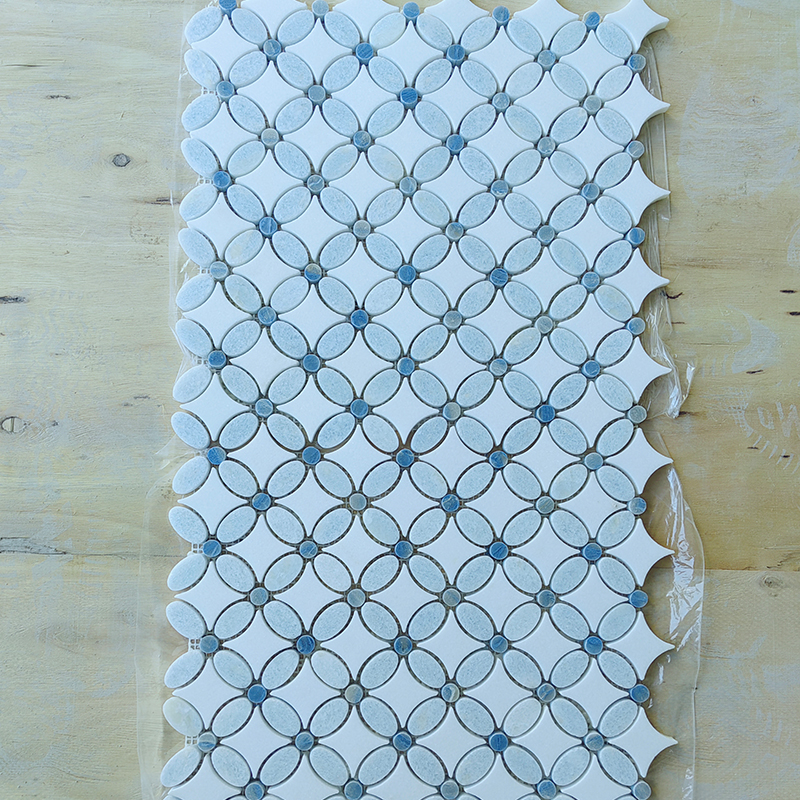 Flower pattern mosaics