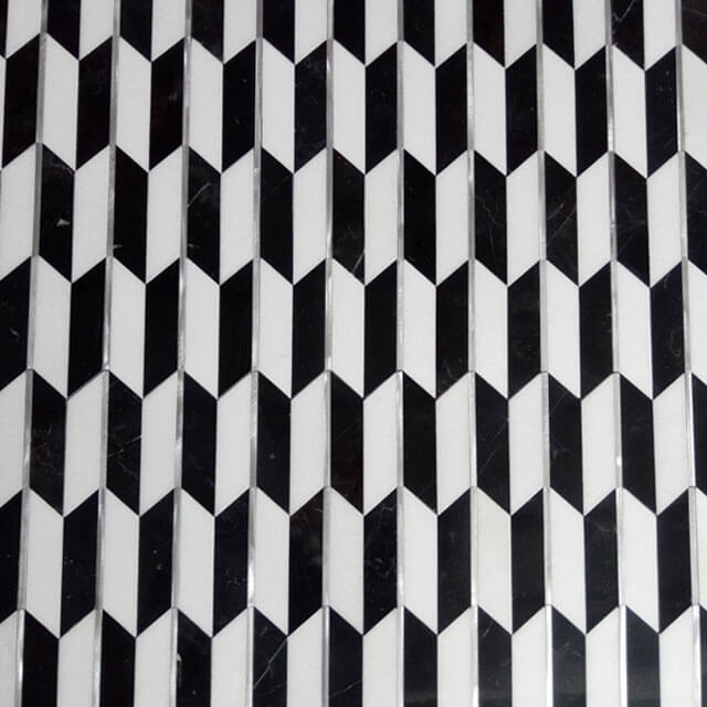 Stone Blends Metal Mosaic Tiles 078-1