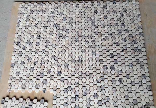 Calacatta Viola rounds mosaic Calacatta Viola rounds mosaic