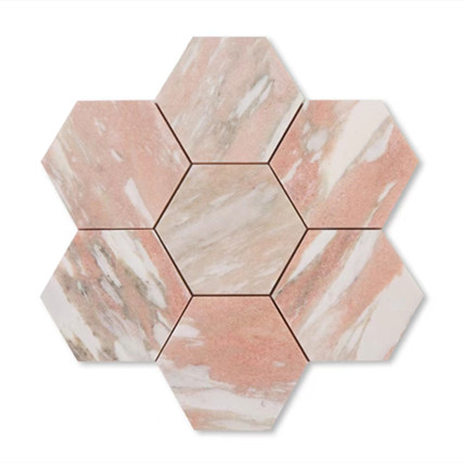 Norweygian rose Hexagon Mosaic Norweygian rose Hexagon Mosaic