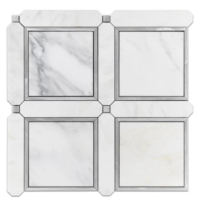Oriental White and ally metal floor tile Oriental White and ally metal floor tile