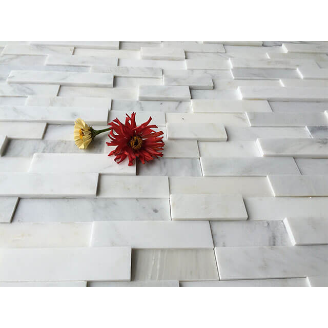 China Oriental White 3D Culture stone Oriental White stacked stone