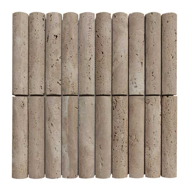 fluted travertine mosaic fluted travertine mosaic