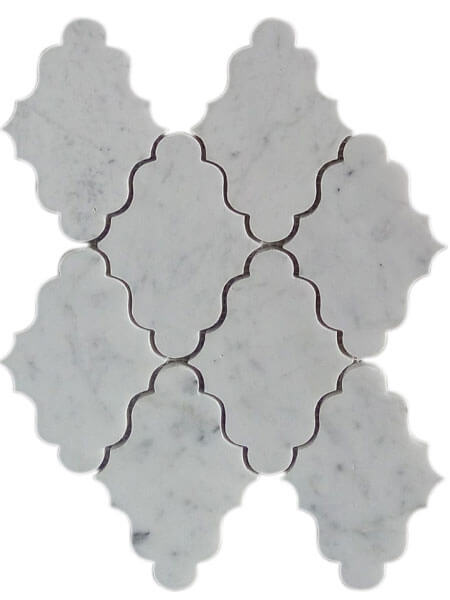 carrara marble mosaic tile 050