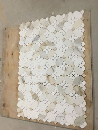 Calacatta Waterjet Mosaic Tiles 96-5