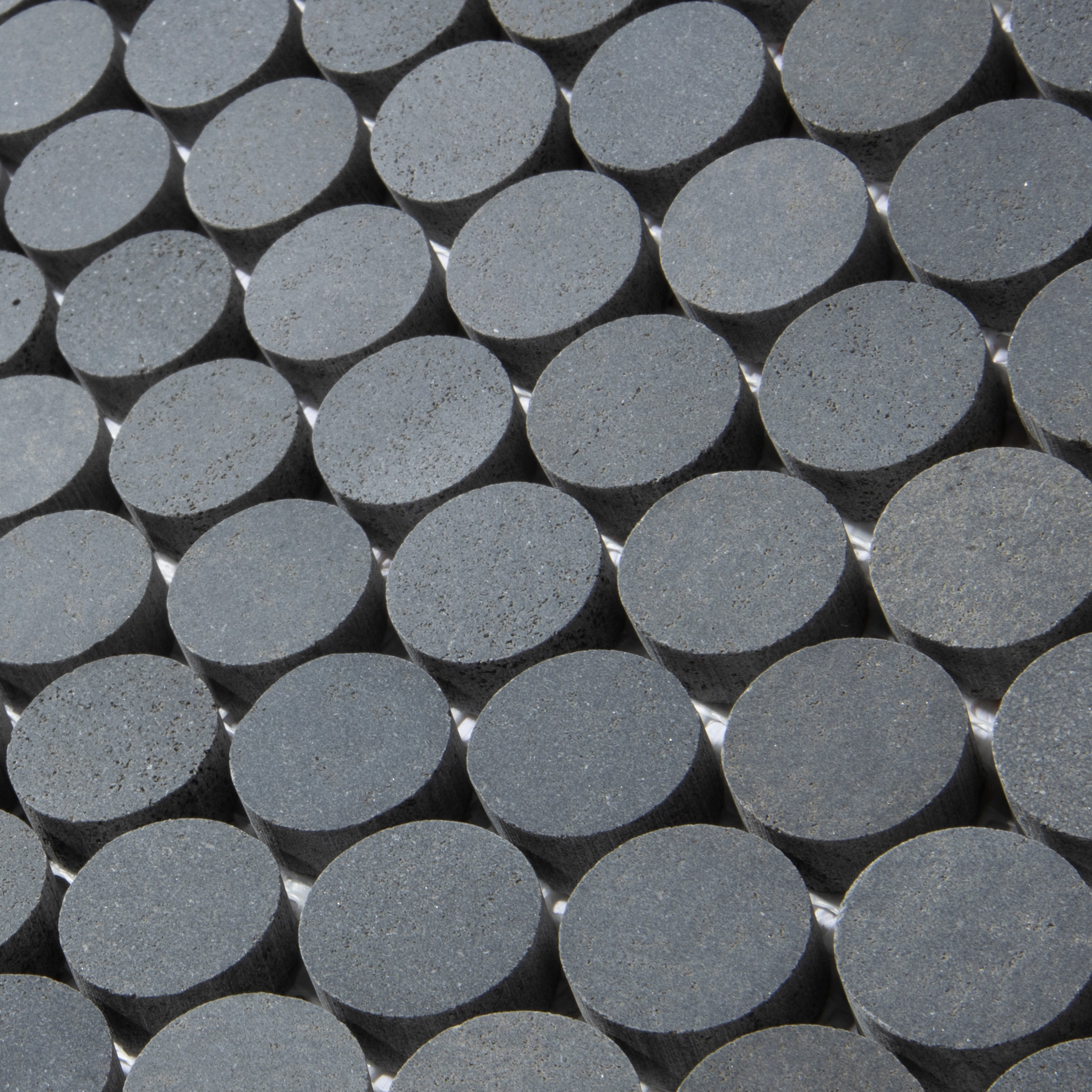 Basalt Penny Rounds Mosaic Basalt Penny Rounds Mosaic