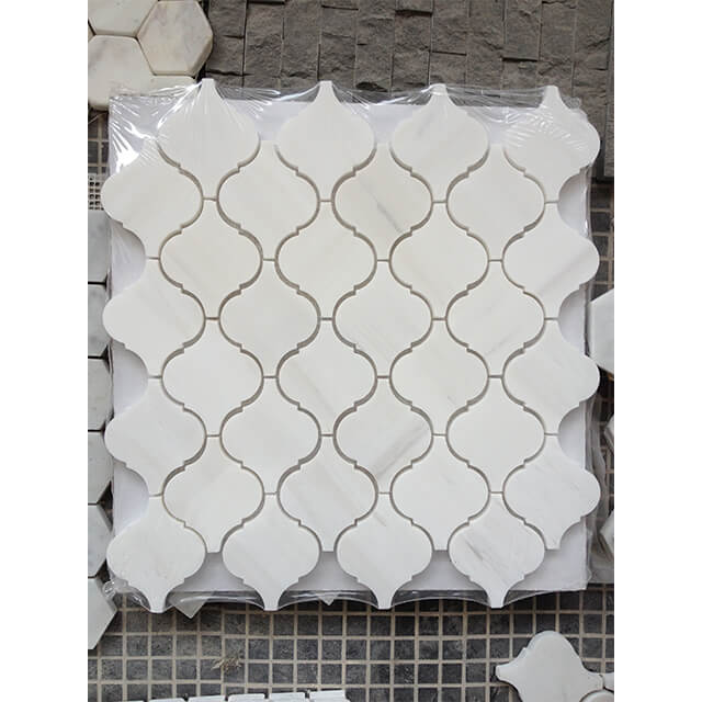 Dolomite Mosaic tiles Dolomite Marble Arabesque Mosaic tiles