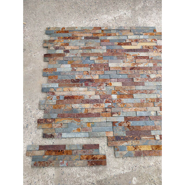 Rusty stacked stone Rusty stone tiles