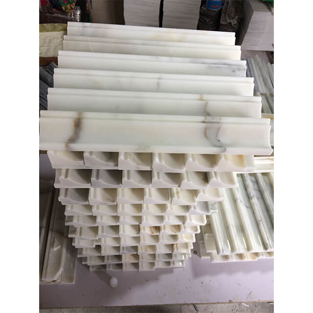 Calacatta Gold Marble Trim tiles Calacatta Gold Mosaic tiles