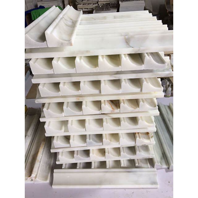 Calacatta Gold Marble Chair Rail  Calacatta Gold marble Chair tiles