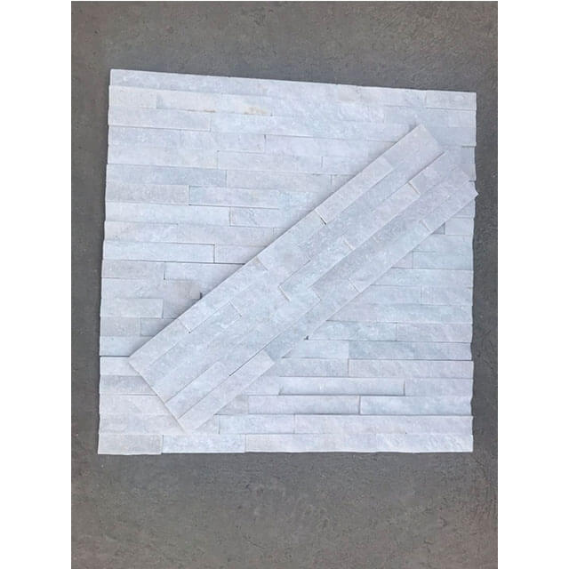 White stone Veneer  White quartzite stone veneer