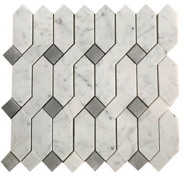 marble blend aluminum mosaic tile 014