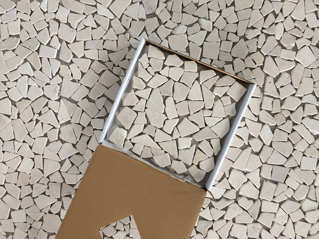 Crema Marfil Tumbled mosaic tile Crema Marfil Tumbled mosaic tile