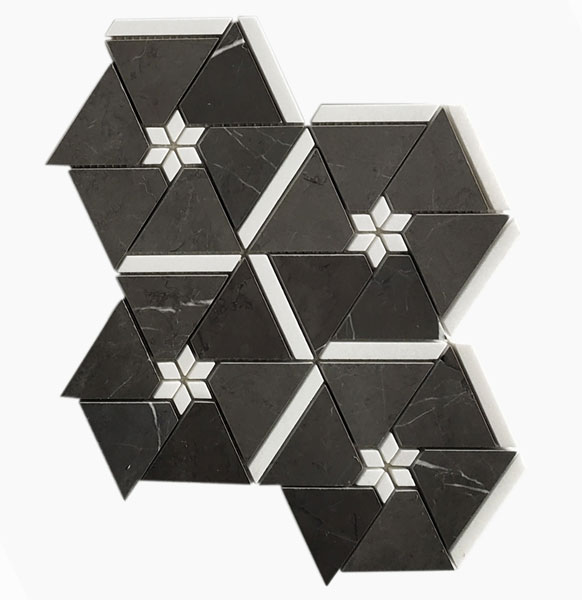 China Grey marble mosaic tile China Grey marble mosaic tile