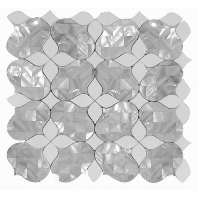 shell and marble mosaic