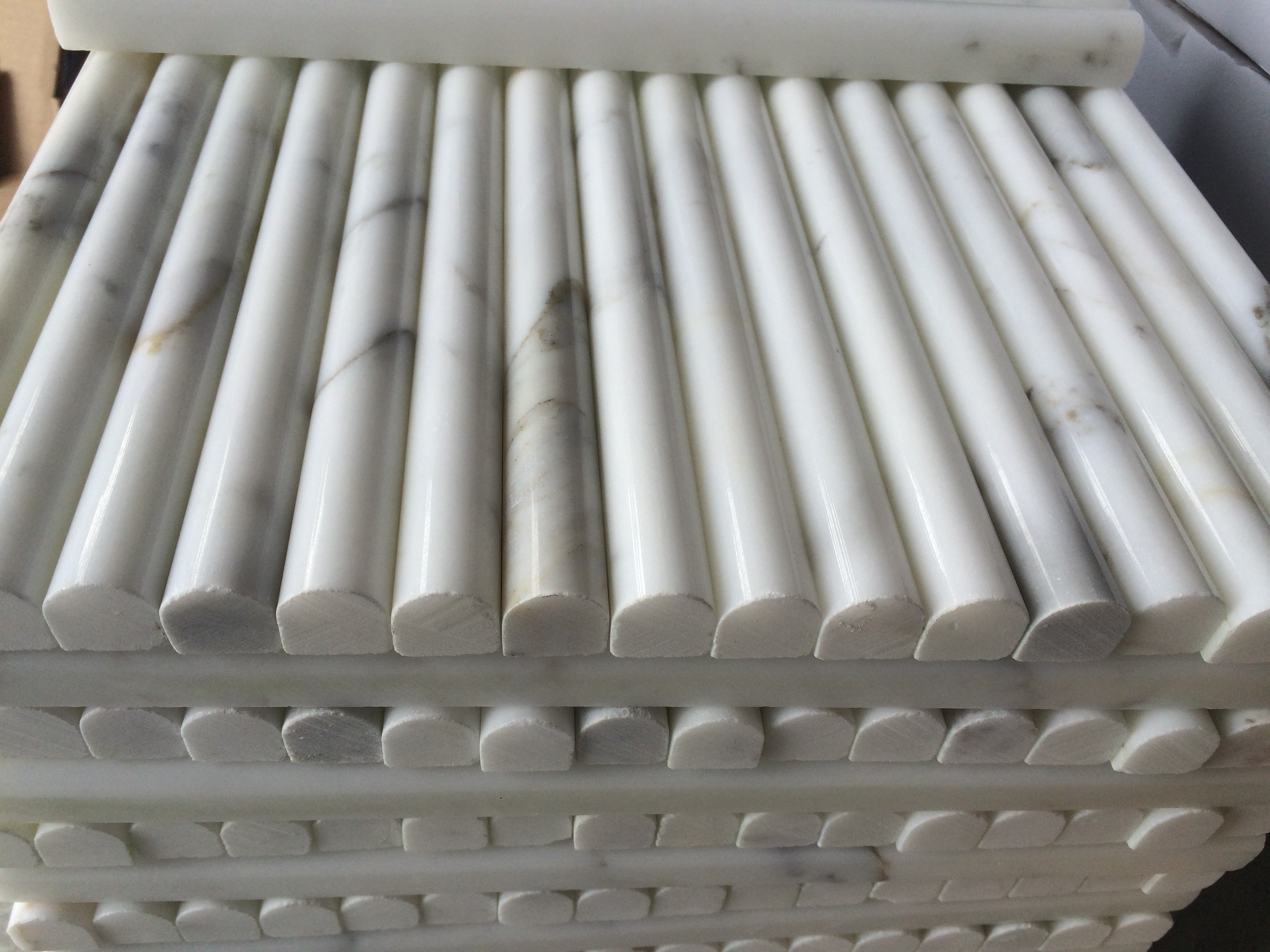 Calacatta Gold marble Trim marble mosaic pencil tiles