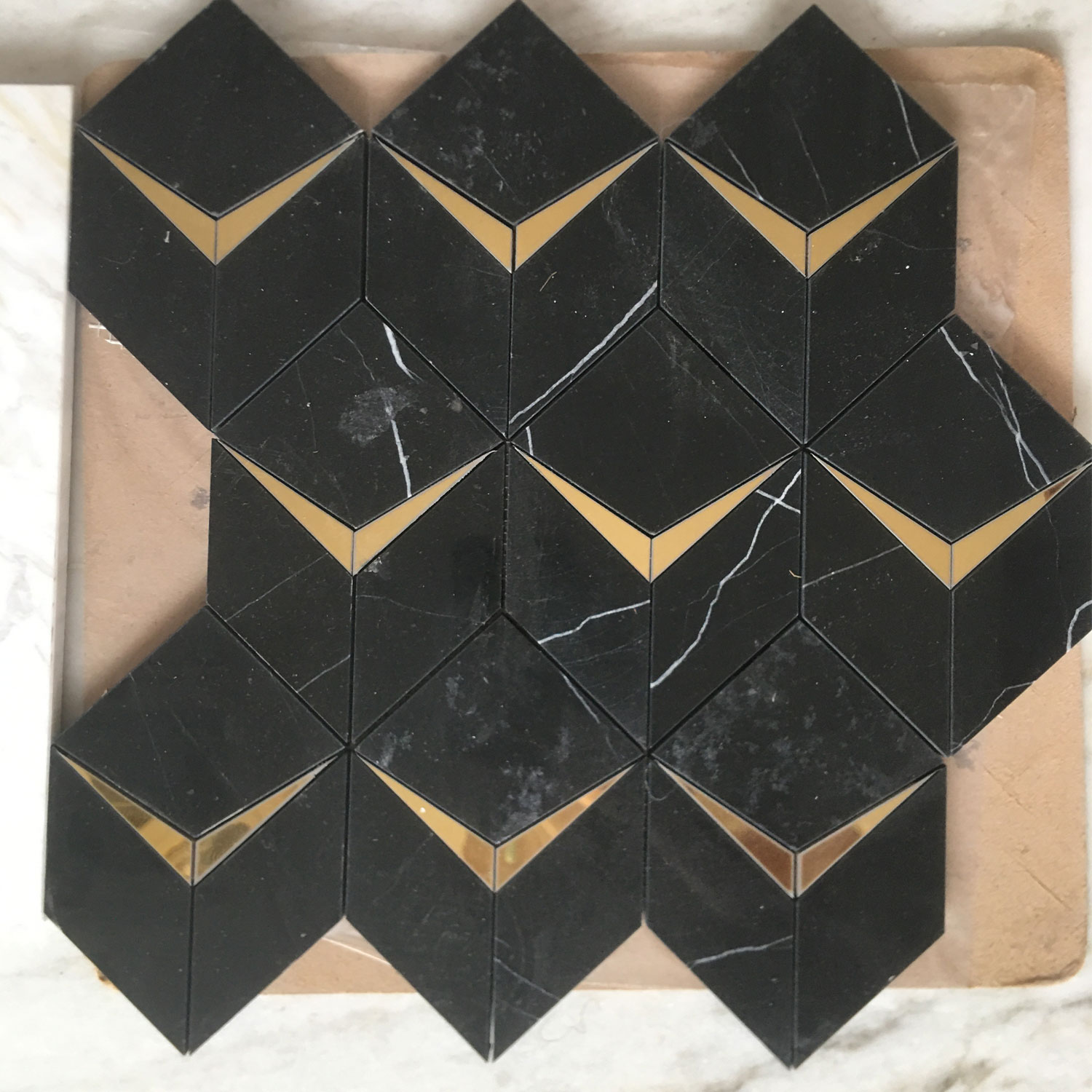 Nero Marquina Hexagon Mosaic Nero Marquina Hexagon Mosaic
