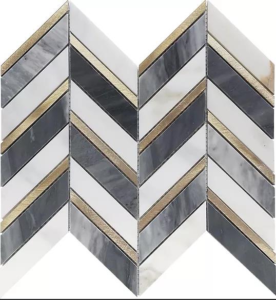 Bardiglio Nuvolato Mosaic Tiles 94-2