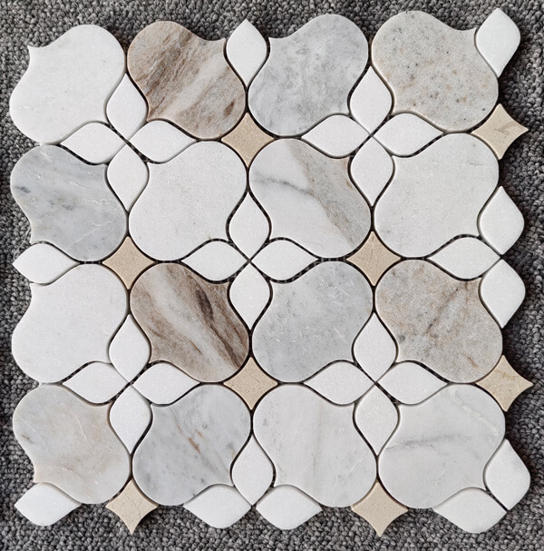 white marble flower mosaics white marble flower mosaics