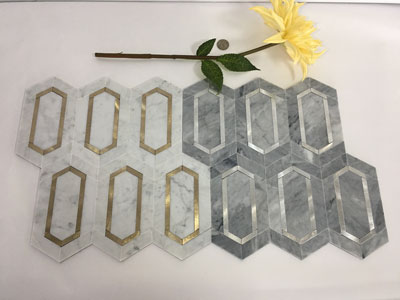 marble blend metal mosaic 3