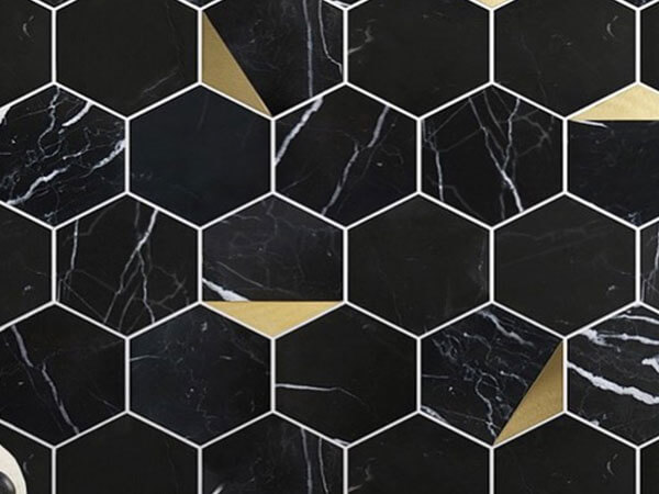 Stone Blends Metal Mosaic Tiles 085-3