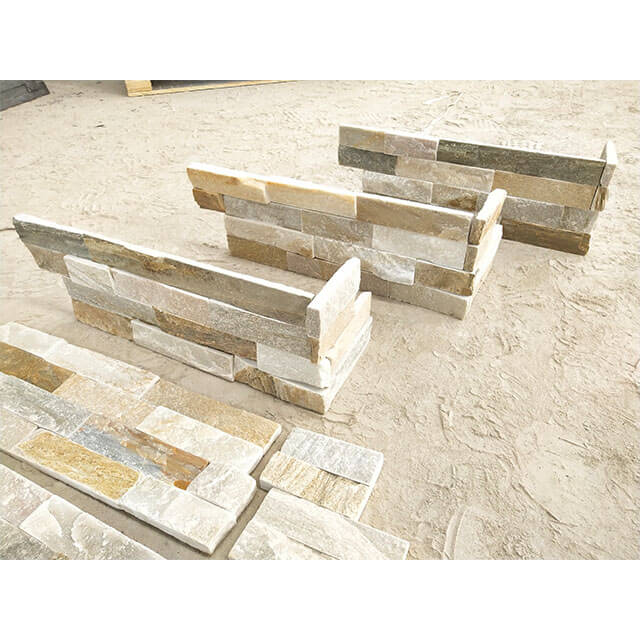 China Yellow Stone Veneer Yellow culture stone corner