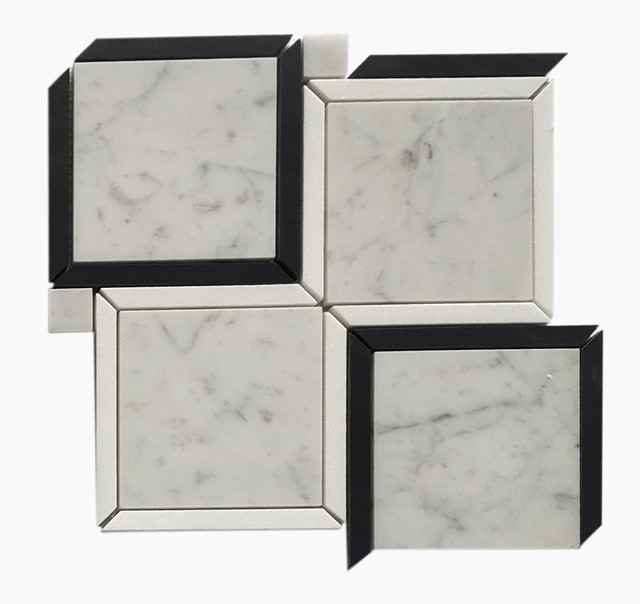 Carrara geometric tiles