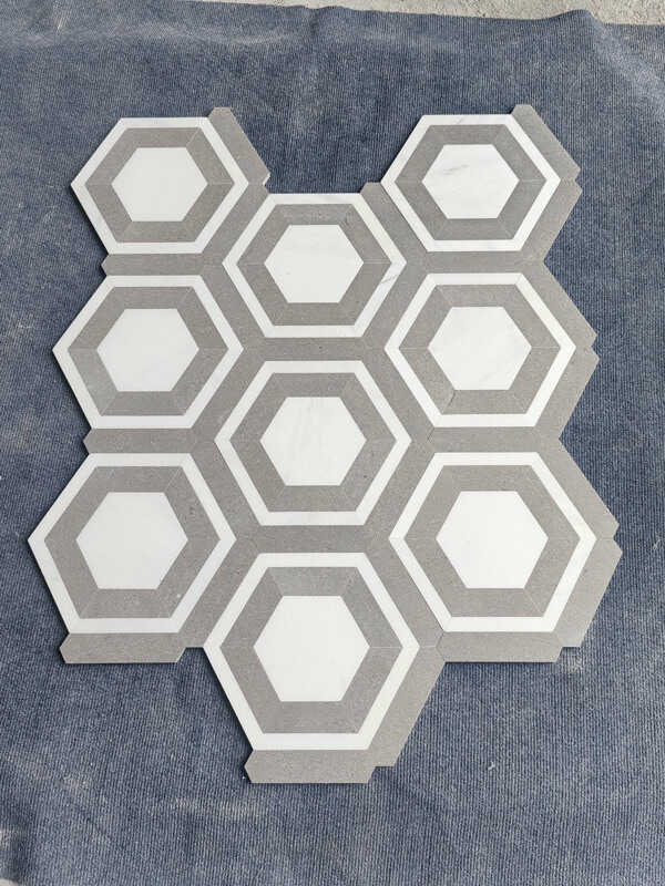 oriental white hexagon mosaic oriental white hexagon mosaic