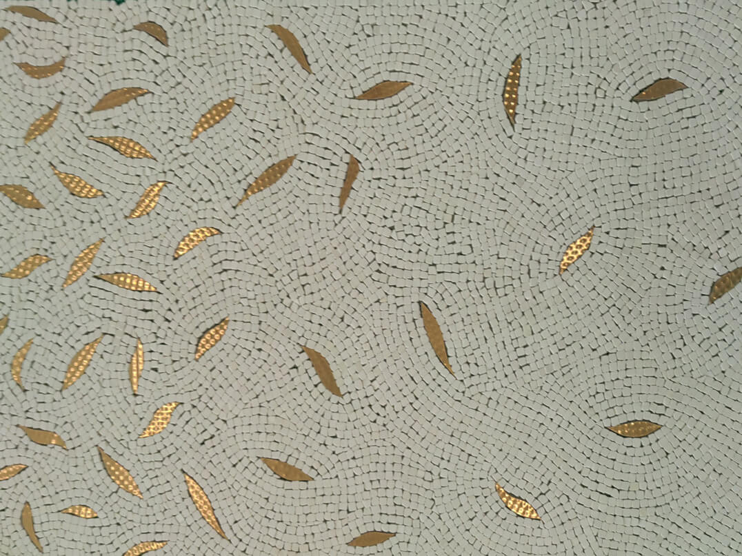 Glass and marble art mosaic