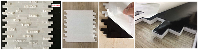 Peel and stick stone tiles