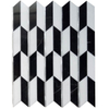 Thassos And Nero Black Marble Blends Metal Arrow Mosaic Tile