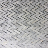 Oriental White Herringbone Marble Mosaic Backsplash Tile