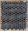 Grey Basalt 1 Inch Penny Rounds Mosaic Tile