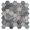 Bardiglio Marble Hexagon Mosaic Tile