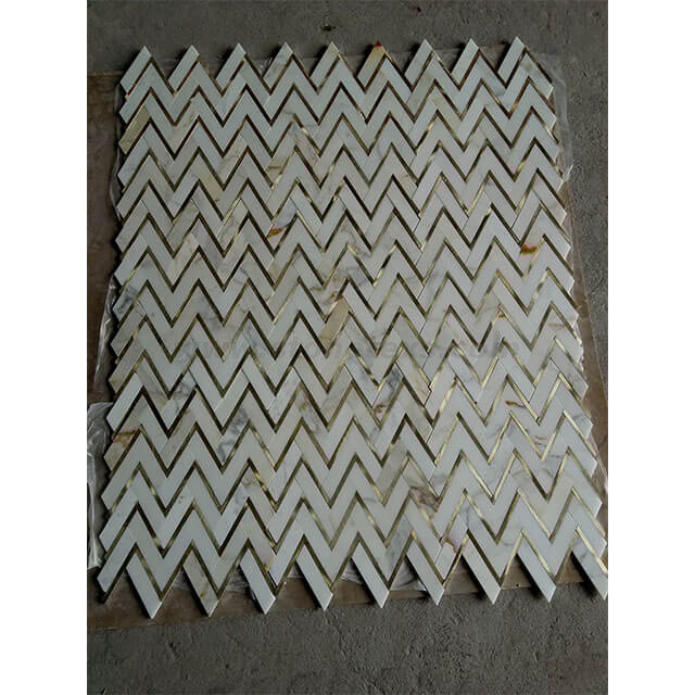 Herringbone Peel and Stick Backsplash Tiles - XIAMEN HIBO STONE supplier