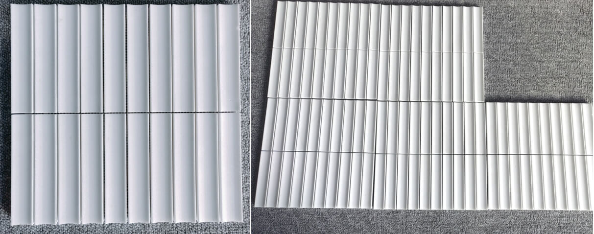 Thassos concave mosaics