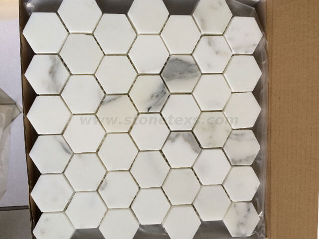 Calacatta Hexagon Mosaic Tile
