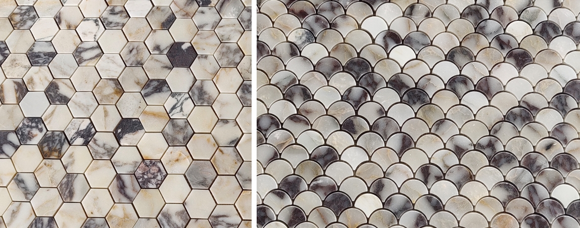 Calacatta viola mosaic