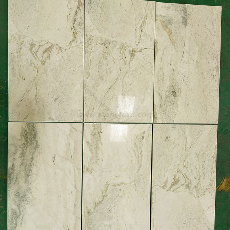 Bianco Oro China Voloka White Polished Marble Tile
