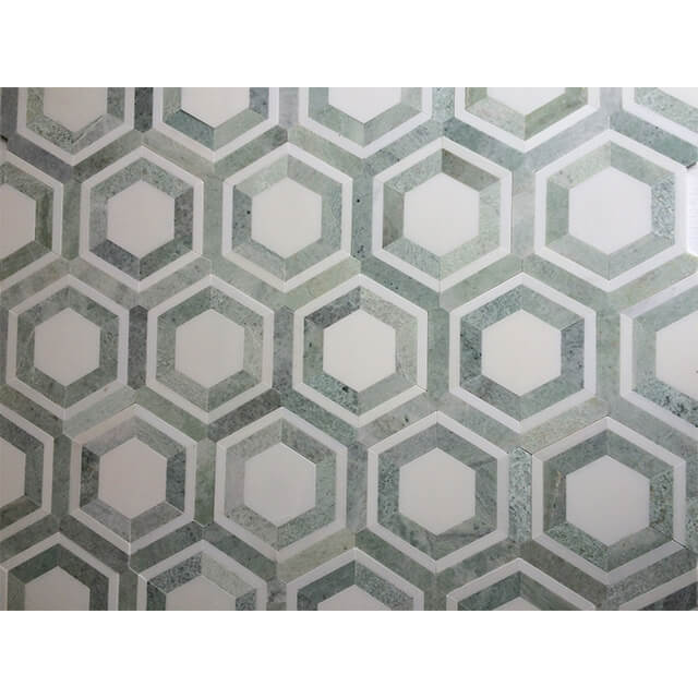 ming green Marble Mosaic tiles