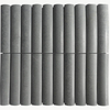 Concave Fluted Grey Basalt Andesite Tiles Supplies
