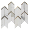 Arrow Metal Blends Calacatta Gold Marble Mosaic Tiles