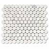 Carrara White Marble 3/4 Inch Penny Round Mosaic Tile