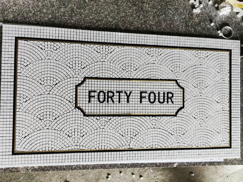 art mosaic floor rug